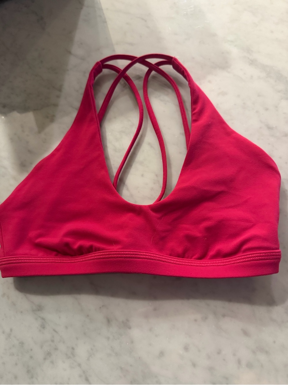 Lululemon Women’s Strappy Pink Sports Bralette